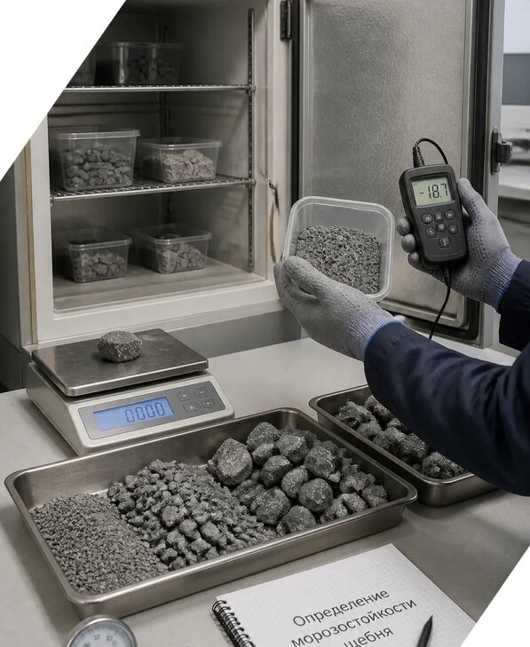Определение морозостойкости щебня в Кашире от 3645 р. | ЭкспертизаРоссия